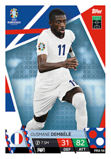 Ousmane Dembele France Topps Match Attax EURO 2024 #FRA14